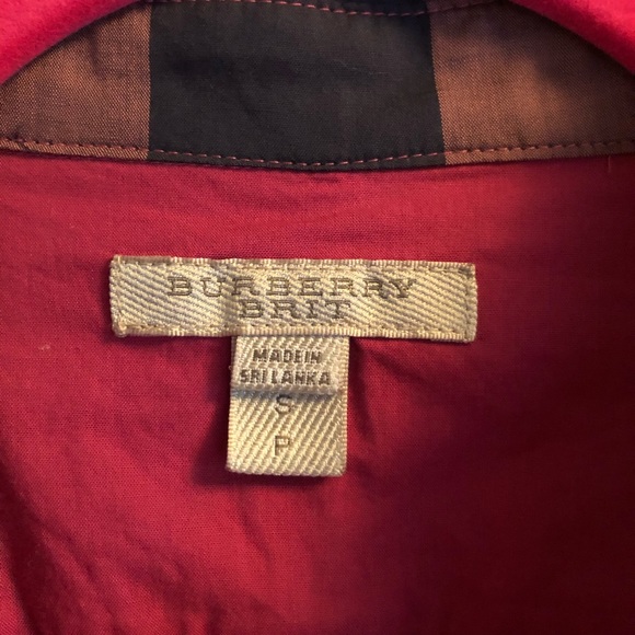 Burberry pink button shirt - Picture 3 of 5